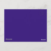 Intuitiv idealistisch blaue Farbe Postkarte (Rückseite)