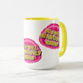 Intuitiv Know Geode 12 Step OM Erholung Slogan Tasse (VorderseiteRechts)