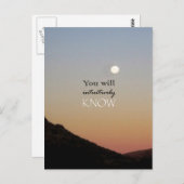 Intuitiv wissen Sie Postkarte (Vorne/Hinten)