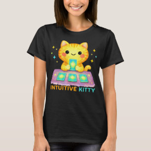 Intuitive Kitty Tarot Katze Süße spirituelle Katze T-Shirt
