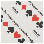 intuitiver Bridge-Player innerhalb von vier Card-A Stoff (Nahaufnahme)