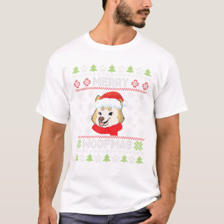 Inu Dog Weihnachten Kostümschnee T-Shirt
