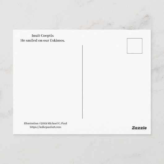Inuit Coeptis Postkarte (Rückseite)