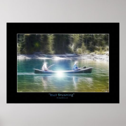 INUIT DREAMING American Eskimo Art Poster (Vorne)