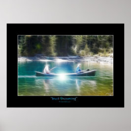 Inuit Dreaming Native American Art Theme Poster