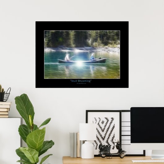 Inuit Dreaming Native American Art Theme Poster (Heimbüro)