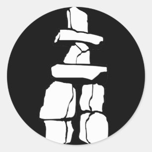 Inuit Inukshuk Stickers Vancouver Sehenswürdigkeit