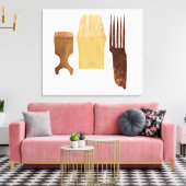 Inuit-Kämme von der nordwestamerikanischen Küste Leinwanddruck (Insitu (Wohnzimmer))