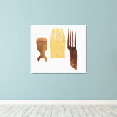 Inuit-Kämme von der nordwestamerikanischen Küste Leinwanddruck (Insitu (Holzboden))