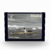 Inuit Kayak - Alaska Postage Fotoblock (Vorderseite)