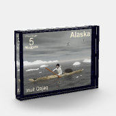 Inuit Kayak - Alaska Postage Fotoblock (Links)