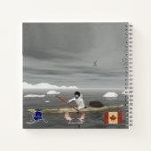 Inuit Kayak - Alaska Postage Notizblock (Rückseite)