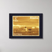 Inuit Kayak Leinwanddruck (Vorderseite)