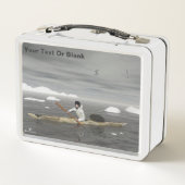 Inuit Kayak Metall Brotdose (Rückseite)