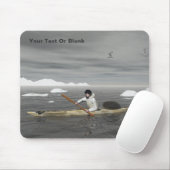 Inuit Kayak Mousepad (Mit Mouse)