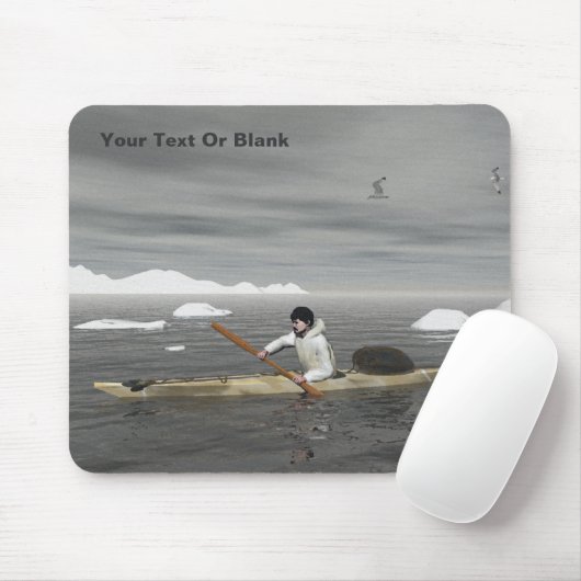 Inuit Kayak Mousepad (Mit Mouse)
