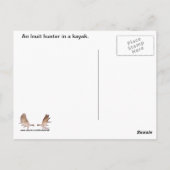 Inuit Kayak Postkarte (Rückseite)