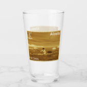 Inuit Kayak - Sepia - Alaska Postage Glas (Vorderseite)