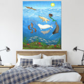 Inuit Myth Painting Canvas Prints Leinwanddruck (Insitu (Schlafzimmer))
