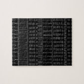 Inuit Tattoo - schwarz Puzzle (Horizontal)