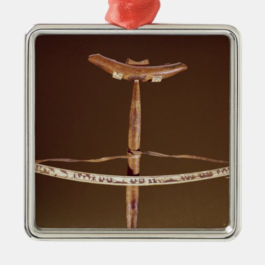 Inuitbogenbohrgerät Ornament Aus Metall (Vorne)