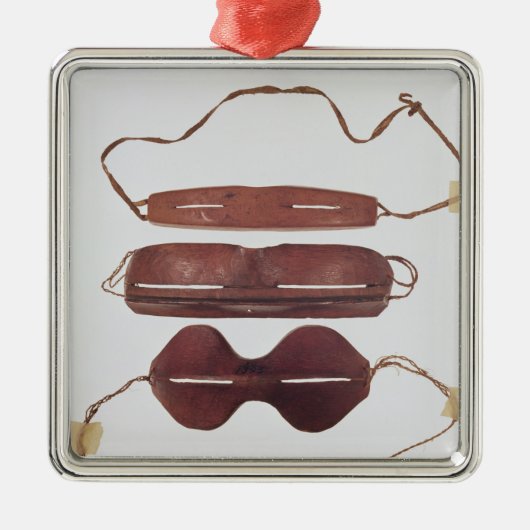 Inuitsonne-/-schnee'Gläser Ornament Aus Metall (Vorne)