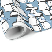Inukshuk Art Wrapping Paper Vancouver Geschenkpapi Geschenkpapier (Rolleneckpunkt)