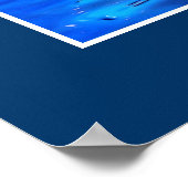 Inukshuk & Galaxy Moon Fantasy Art Poster (Ecke)