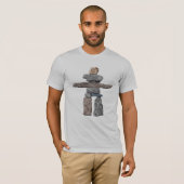 Inukshuk Haida Stones Indischer T - Shirt (Vorne ganz)