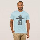 Inukshuk Haida Stones Indischer T - Shirt (Vorne ganz)