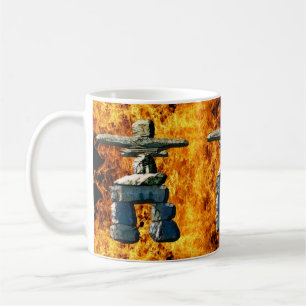 Inukshuk-Indianersteine Kaffeetasse