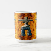 Inukshuk-Indianersteine Kaffeetasse (Mittel)