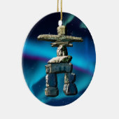 Inukshuk-Indianersteine Keramik Ornament (Rechts)