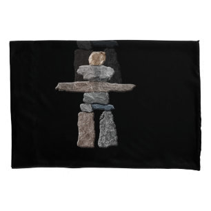 Inukshuk Inuit Stones Native American T - Shirt Kissenbezug