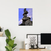 Inukshuk, Nordwestgebiete, Kanada Poster (Heimbüro)