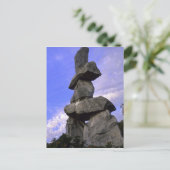 Inukshuk, Nordwestgebiete, Kanada Postkarte (Stehend Vorderseite)