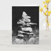 Inukshuk steht stark karte (Gelbe Blume)