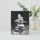 Inukshuk steht stark postkarte (Stehend Vorderseite)