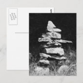 Inukshuk steht stark postkarte (Vorne/Hinten)