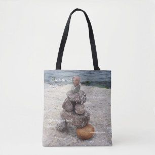 Inuksuk - Inspirational Sprichwort - Taschentasche Tasche