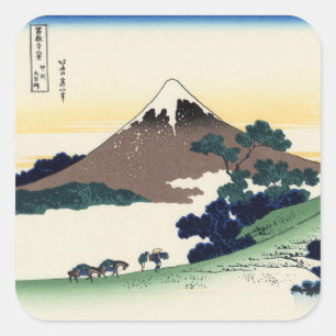 Inume Pass in der Provinz Kai Quadratischer Aufkleber