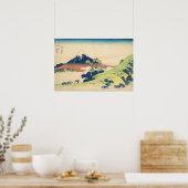 Inume Pass in Kai Hokusai Ukiyo-e Japanese Art Poster (Küche)