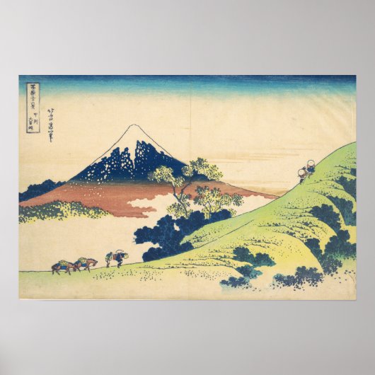 Inume Pass in Kai Hokusai Ukiyo-e Japanese Art Poster (Vorne)