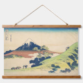 Inume Pass in Kai Hokusai Ukiyo-e Japanese Art Wandteppich Mit Holzrahmen (Vorne)