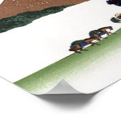 Inume Pass Koshu Hokusai Japanisch Fine Art Art Poster (Ecke)