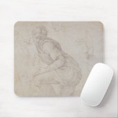 Inv. 5211-75 kniender Mann Fawkener Vorderseite Mousepad (Mit Mouse)