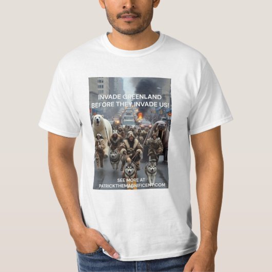 Invade Greenland t-shirt (Vorderseite)