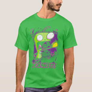 Invader Zim Ingeniousaco Gir Y2K Cartoon Freund T-Shirt