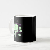 Invader Zim Mädchen Doom Grid Techno Split Face Ar Kaffeetasse (Vorderseite Links)