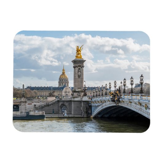 Invalides und Pont Alexandre III Brücke - Paris Magnet (Horizontal)